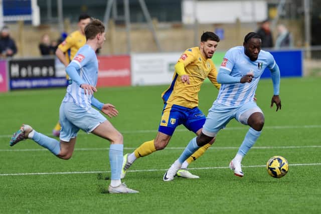 Lancing in action against Cray Valley PM | Picture: Stephwn Goodger