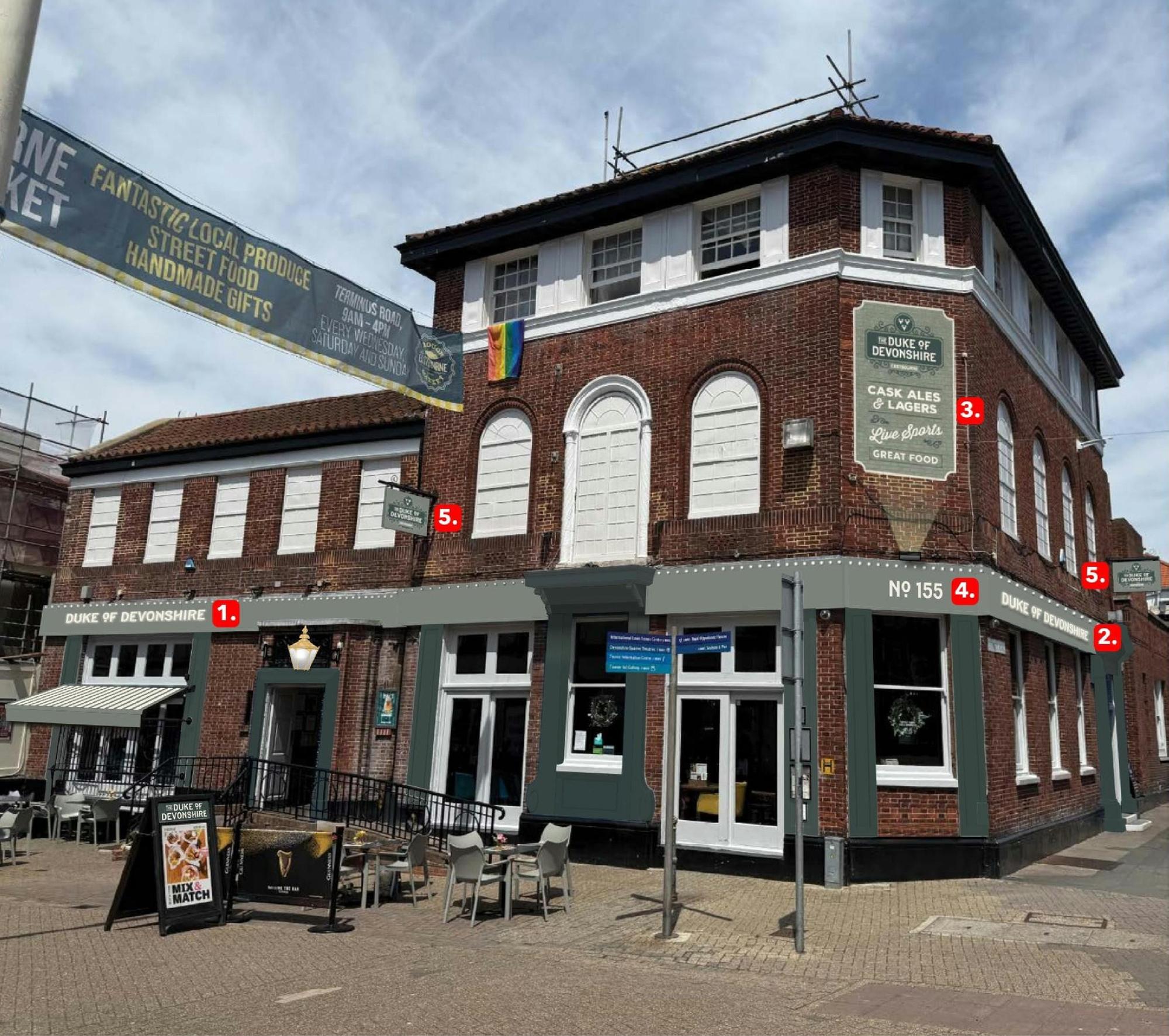 Plans approved for new signage at Eastbourne pub