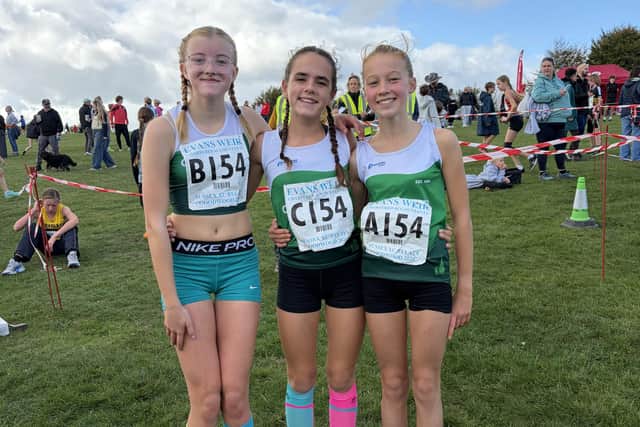 Chichester's under-14 girls' A team, who won silver