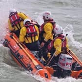A lifeboat from Eastbourne’s RNLI was launched to help in the search of a missing close to the pier. Picture: Eastbourne RNLI