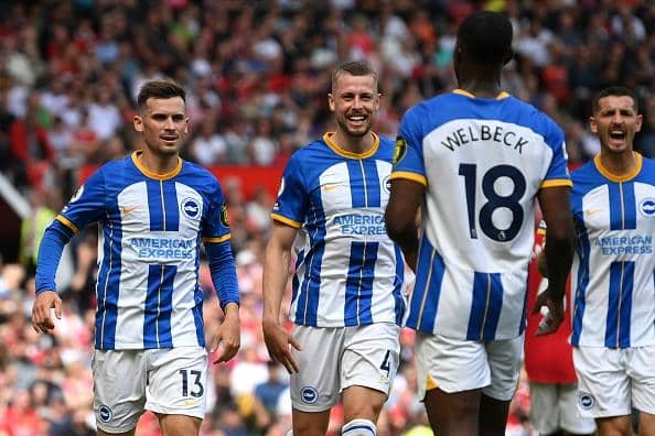 Brighton and Hove Albion produced a fine display against Manchester United at Old Trafford in the Premier League