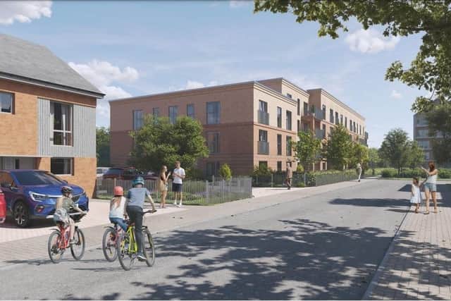 CGI of proposed extra care apartments (Credit: A&W planning portal)