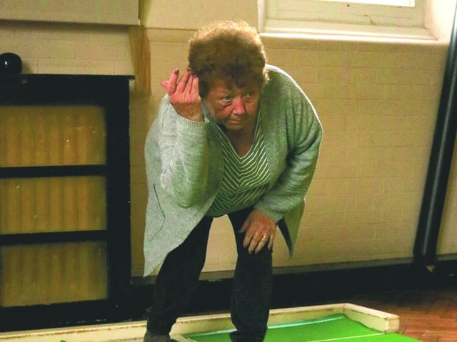 On cold wet days, few people are likely to be tempted on to a bowling green but the Sidney Walter Centre offers indoors, short-mat bowls. It is so good that centre manager Doreen Read is often seen rolling a well-aimed bowl on the green baize! Sessions are Thursday afternoons.