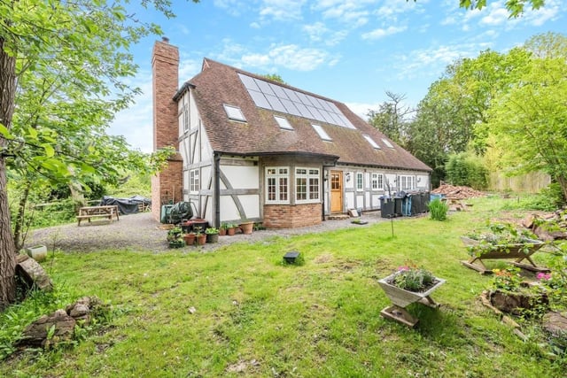 The property has half an acre of land with a spacious garden