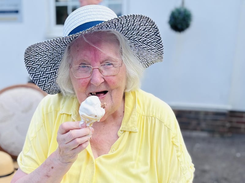 Residents, staff, families, the local GP surgery and visiting contractors all enjoyed a fantastic treat