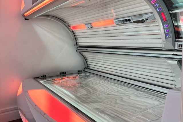 The Sun Angel tanning bed at Glow Up