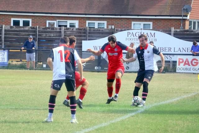 Action in the Pagham-Wick clash | Roger Smith
