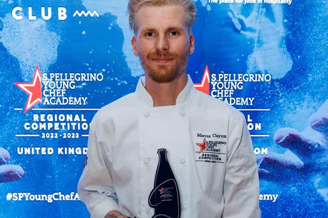 Award winning young chef Marcus Clayton from Rye