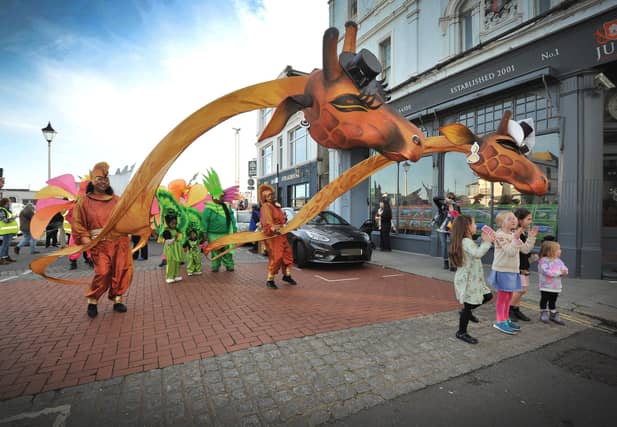 Hastings Storytelling Festival 2024 parade on October 27.