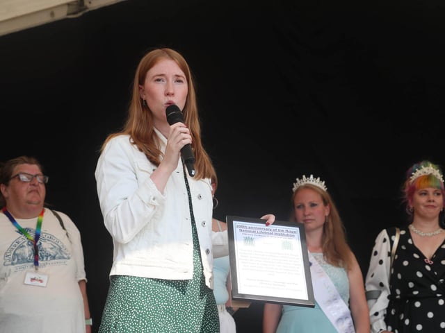 Hastings Old Town Carnival Week 2024, photo Roberts Photographic: Opening Ceremony and the RNLI concert to celebrate the 200th anniversary of the Royal National Lifeboat Institution - 1824 to 2024.