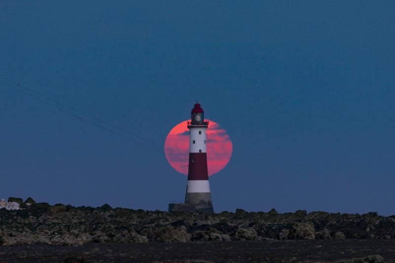 Beachy Head moonrise by Andrew Parker