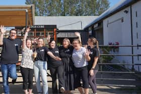 The director of Edgcumbes, which runs the EDGE Café, fears it may have to close due to roadworks. Pictured is staff at the café. Picture: Edgcumbes