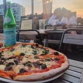 Some great pizzas at Pizza Express Summer Sessions at Brighton Marina