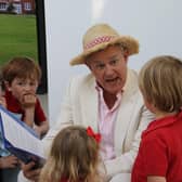 Actor Hugh Bonneville read an extract from Paddington Bear as he officially opened the nursery extension