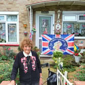 Betty Phillips outside her house in Gossops Green