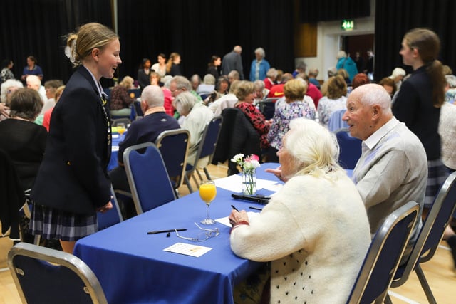 More than 120 senior citizens were treated to a summer tea party at Burgess Hill Girls on Tuesday, July 4