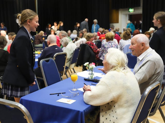 More than 120 senior citizens were treated to a summer tea party at Burgess Hill Girls on Tuesday, July 4