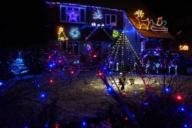 Visitors can see the Christmas lights and make a donation at 27 Dukes Road, Lindfield.