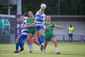 Action from Bognor Regis Town women v QPR in the FA Cup | Picture: David Richardson