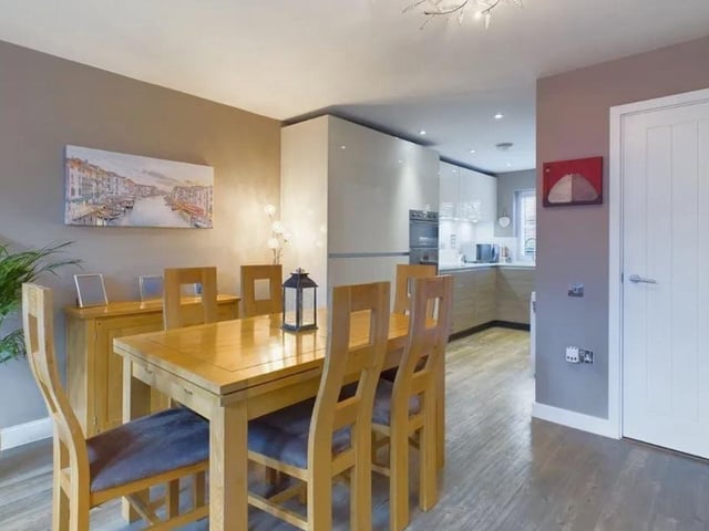 The dining area is next to the kitchen which makes it ideal for entertaining