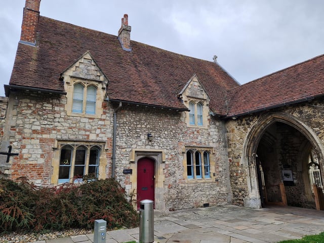 The Chapel of St Faith, now Cloisters Cottage, on the Cathedral Green