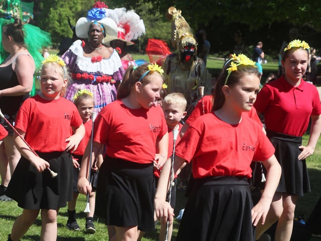 Crowning of the May Queen in Alexandra Park, Hastings, on May 11 2025. Photo by Roberts Photographic.
