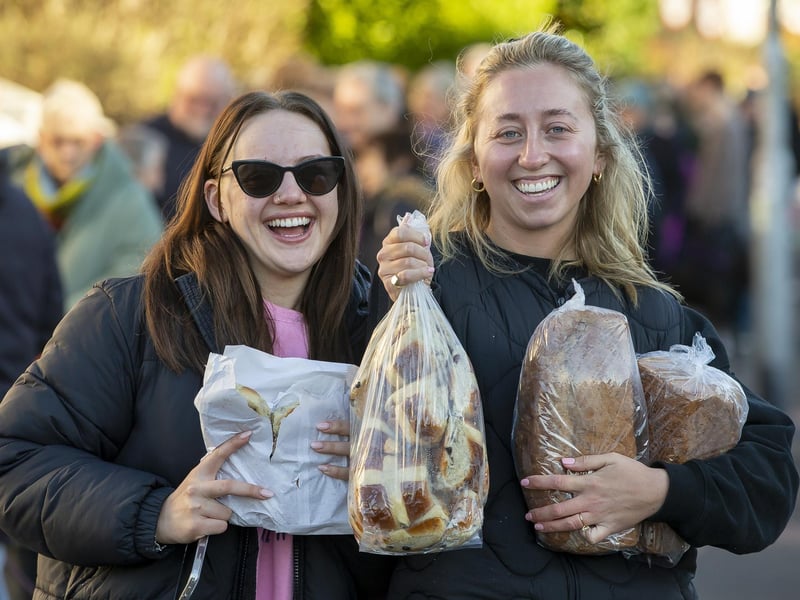 Ravens Bakery in Brighton was the place to be for dozens of hungry people on Good Friday, as people queued from 6am to get a taste of the famous hot cross buns