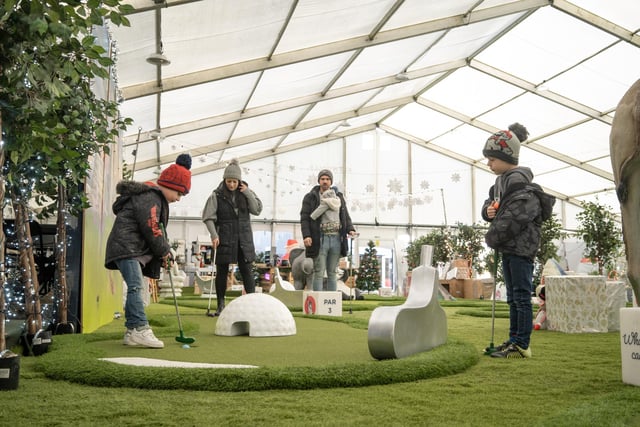 A festive mini golf and games extravaganza is being held in Horsham from now until December 24