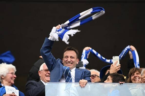 Brighton and Hove Albion chairman Tony Bloom enjoyed a successful season in the Premier League