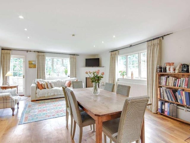 The kitchen, breakfast and family room forms the hub of the home