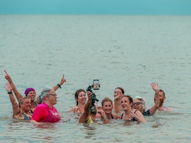 A dip in the sea. TK Photography