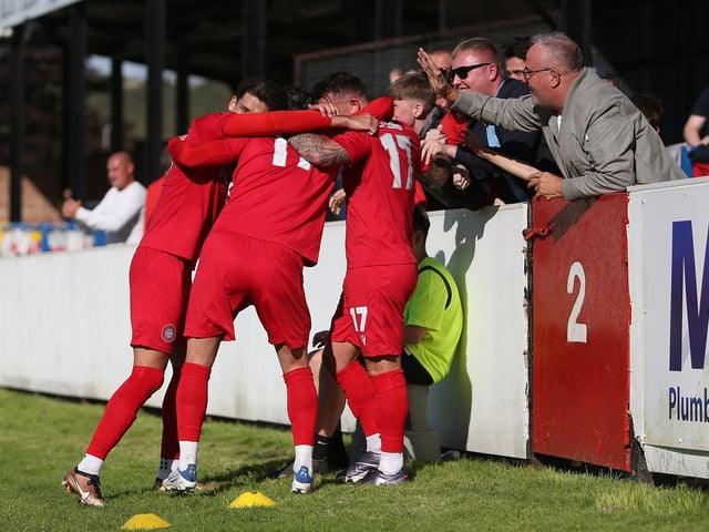 Action from Worthing's win at Dover in National League South