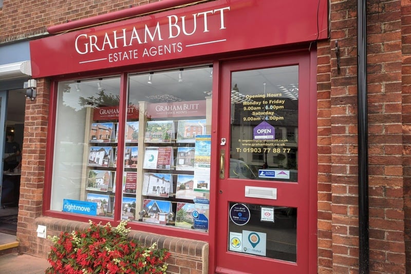 Look for knitted houses at Graham Butt estate agent in The Square, Angmering