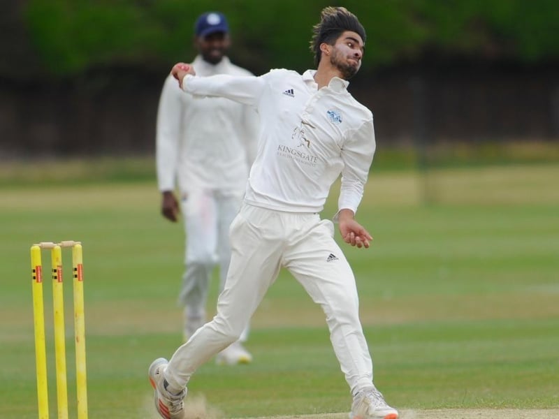 Action between Littlehampton CC and Slinfold CC in Division 3 West of the Sussex Cricket League