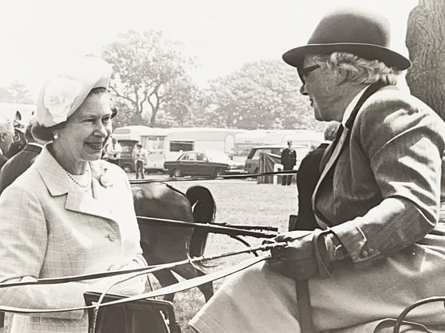 Her Majesty at the South of England Show in Ardingly in 1984