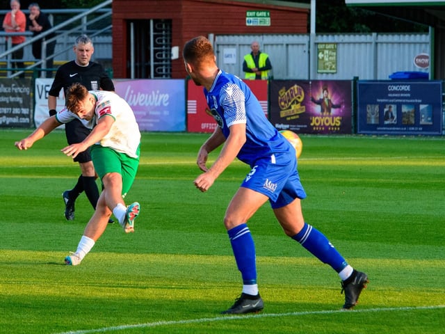 Action from AFC Totton v Bognor Regis Town, July 2023
