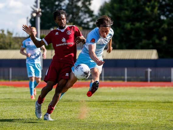 Action from Eastbourne Borough's defeat at Chelmsford City in National League South