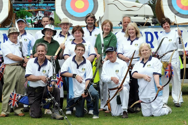 Bognor Regis Archery Club displayed a range of targets with tunes such as Robin Hood, evoking Englishness
