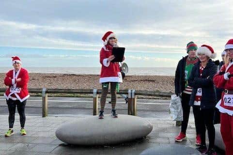 Sue Acaster Introducing Santa's on the Seafront 2023