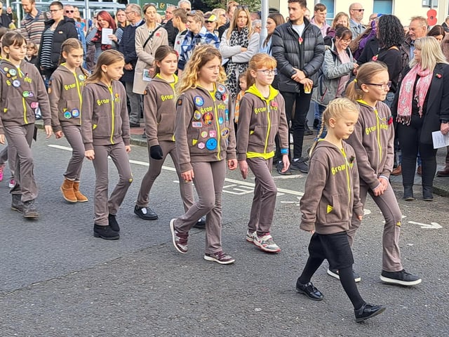 Eastbourne Remembrance service. Picture by Bob Newton