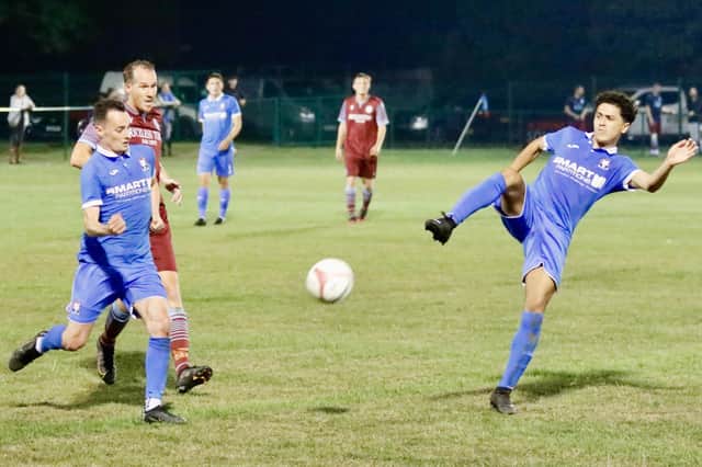 Hassocks in action at Little Common | Picture: Joe Knight