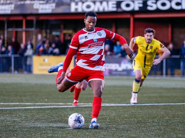 Action from Eastbourne Borough's vital win over Farnborough