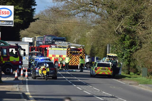 A road closure was in place on the A26 near Ringmer until about 11.50pm on Thursday, April 13