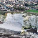 Visitors to East Sussex’s coastline are being urged to stay safe after two significant cliff collapses, including this one pictured at Seaford head, in the space of just two weeks. Picture: Eddie Mitchell