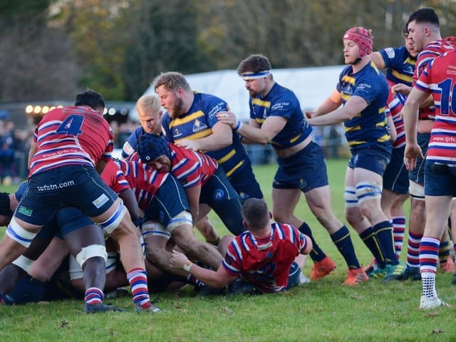 Action from Worthing Raiders v Tonbridge Juddians in National two east