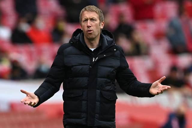 Brighton manager Graham Potter (Photo by NEIL HALL/POOL/AFP via Getty Images)
