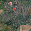 Thousands of properties across the Steyning, Henfield, Bramber and Beeding areas were briefly left without power. Photo: Google Earth