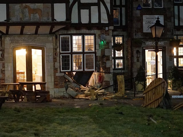 The scene of the incident