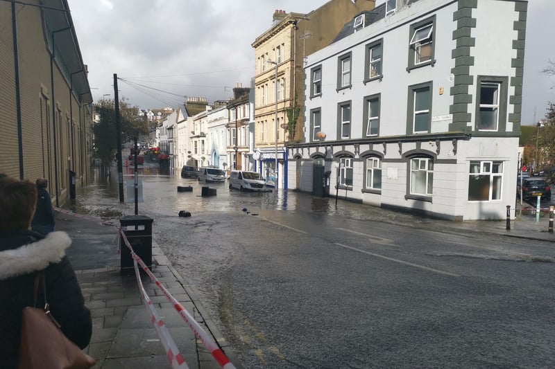 Hastings town centre suffered major flooding on October 28