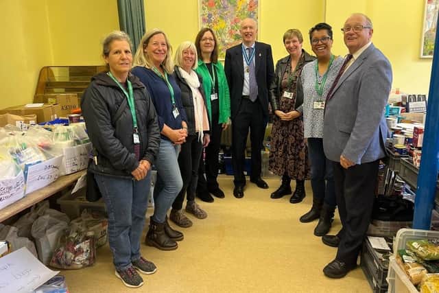 The High Sheriff visited the town’s foodbank